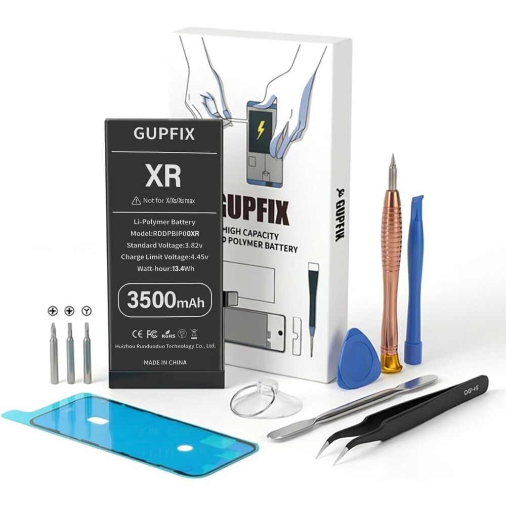 Replacement Battery for iPhone XR Kit with Adhesive Tape & Repair Tool Set